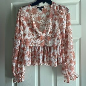 Floral long sleeve blouse